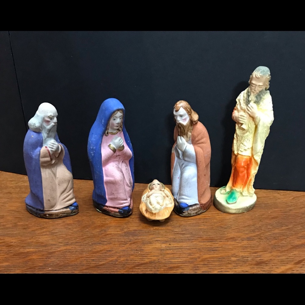 Vintage Nativity Figures Germany